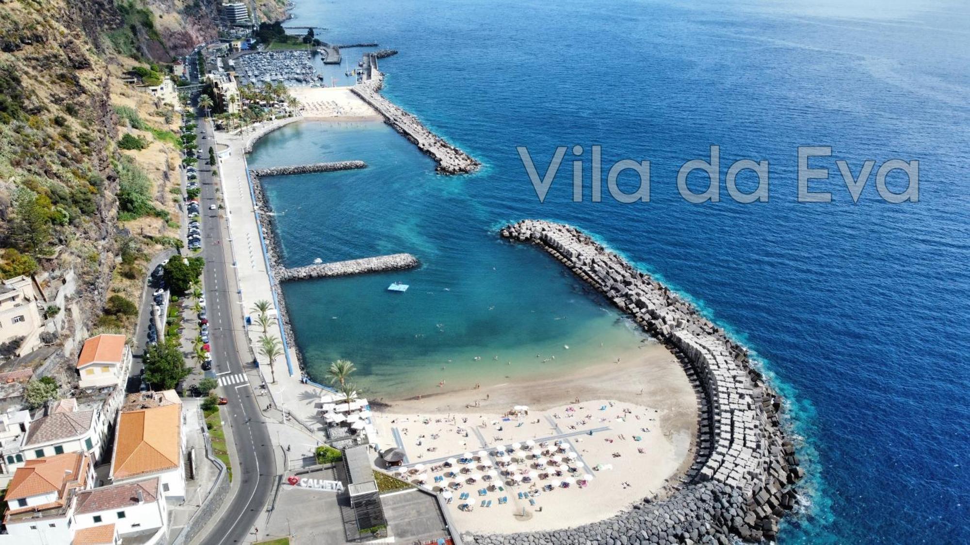 Brand New Private Modern Apartment With Patio And Sea View Calheta  Dış mekan fotoğraf